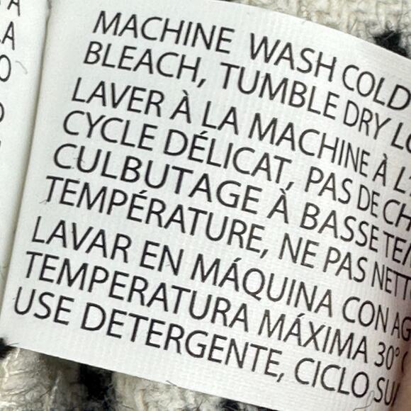 NEW Dex Clothing Black White Button Front Jacket Shacket Sz Medium - Picture 10 of 10